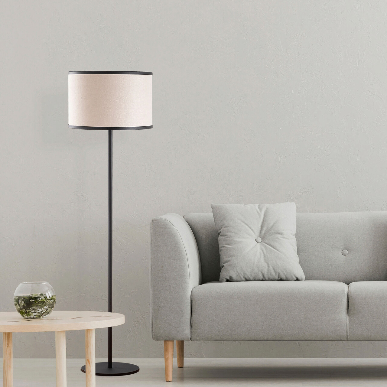 Lampadar, Opviq, 942FLG1517, Alb/Negru - imagine 7